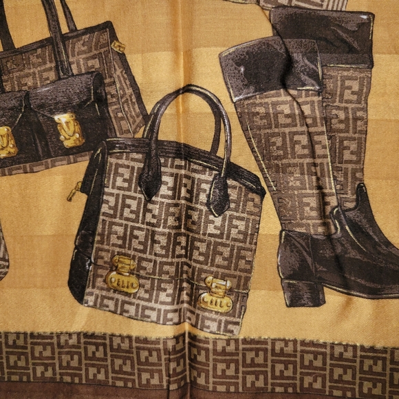 FENDI Vintage Square Scarf - Picture 4 of 4